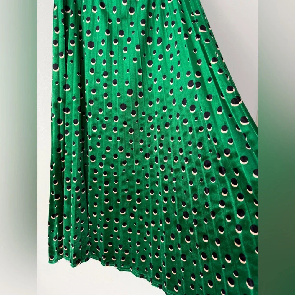 Maeve Carly Pleated Geometric Print Pleated Midi Skirt - Picture 5 of 8